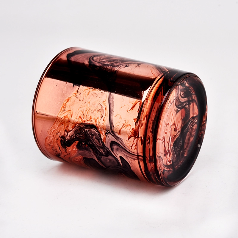 luxury abstract painting glass candle jar luxury abstract painting glass candle jar