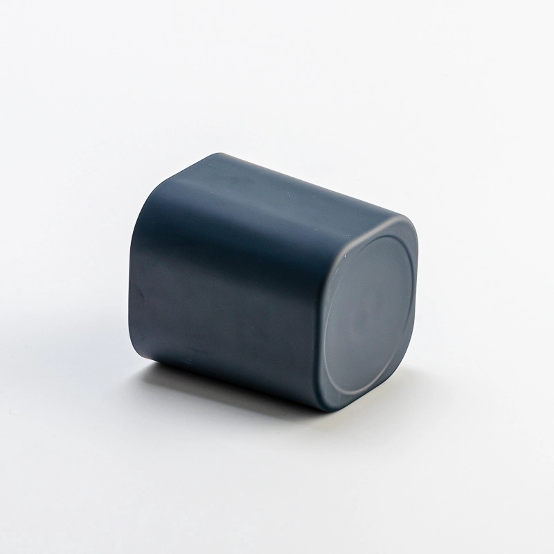 New Arrival Fashionable Matte Color Glass Scented Candle Vessels Wholesaling
