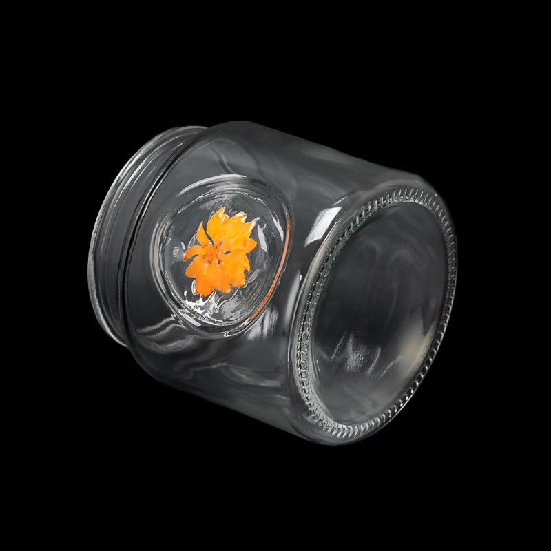 Creative Style Glass Jar 570ml Candle Holder for Home Decor