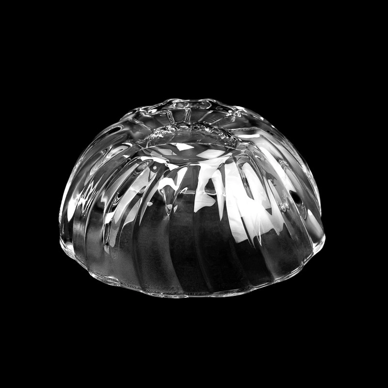 Decorative Ball Shape Glass Candle Vessel 5OZ Candle Jar with Round Lid