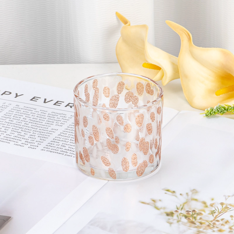 Wholesaling Elegant Decal Artistic PatternTransparent Glass Candle Jar for Home, Wedding & Party Decor Wholesaling Elegant Decal Artistic PatternTransparent Glass Candle Jar for Home, Wedding & Party Decor