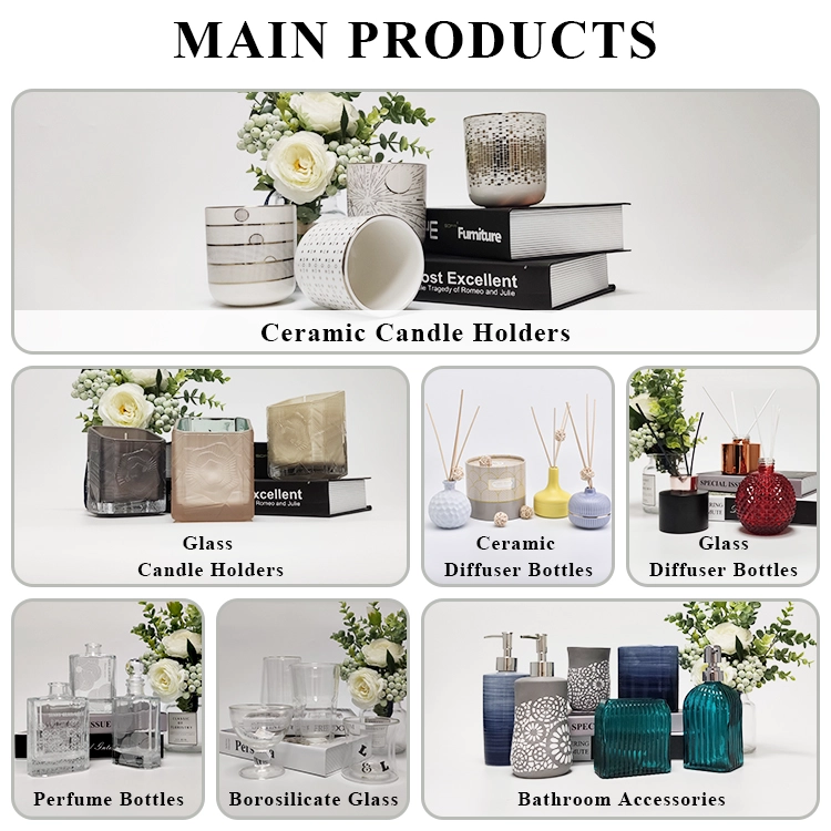 Elegant Style Customized Round Ceramic Diffuser Bottle for Fragrance Elegant Style Customized Round Ceramic Diffuser Bottle for Fragrance
