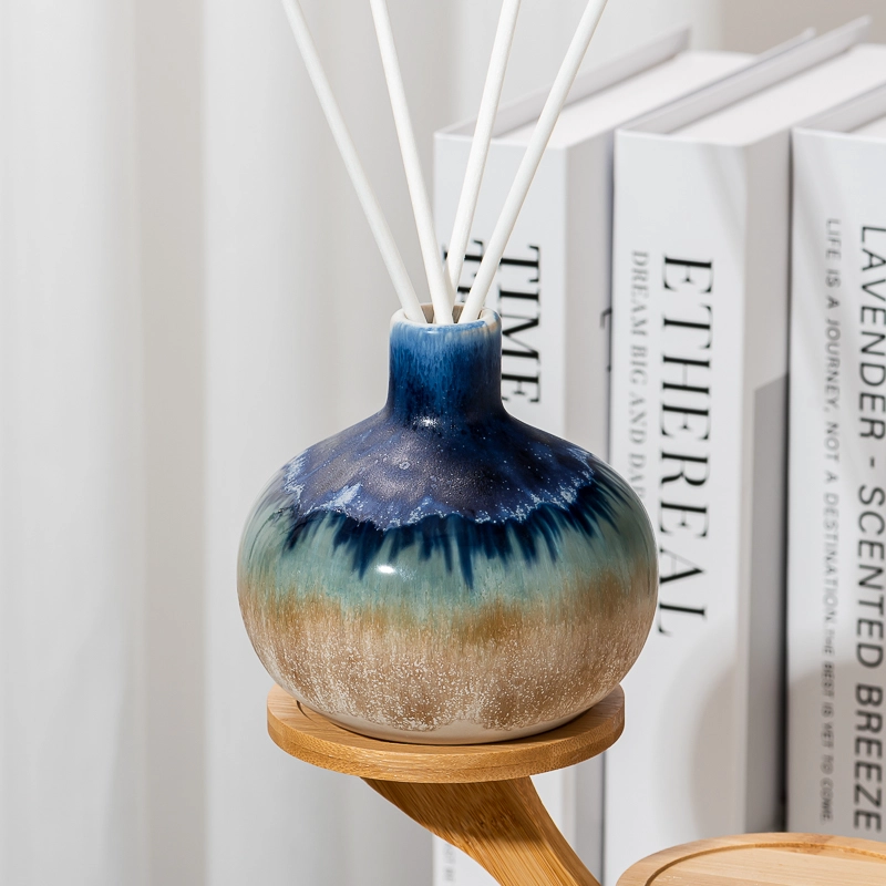 Elegant Colorful Glazed Ceramic Bottle Ceramic Reed Diffuser Bottle Supplying Elegant Colorful Glazed Ceramic Bottle Ceramic Reed Diffuser Bottle Supplying
