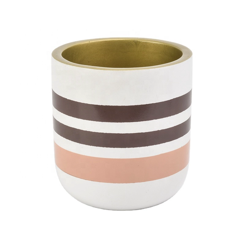home decor cylinder concrete candle holder