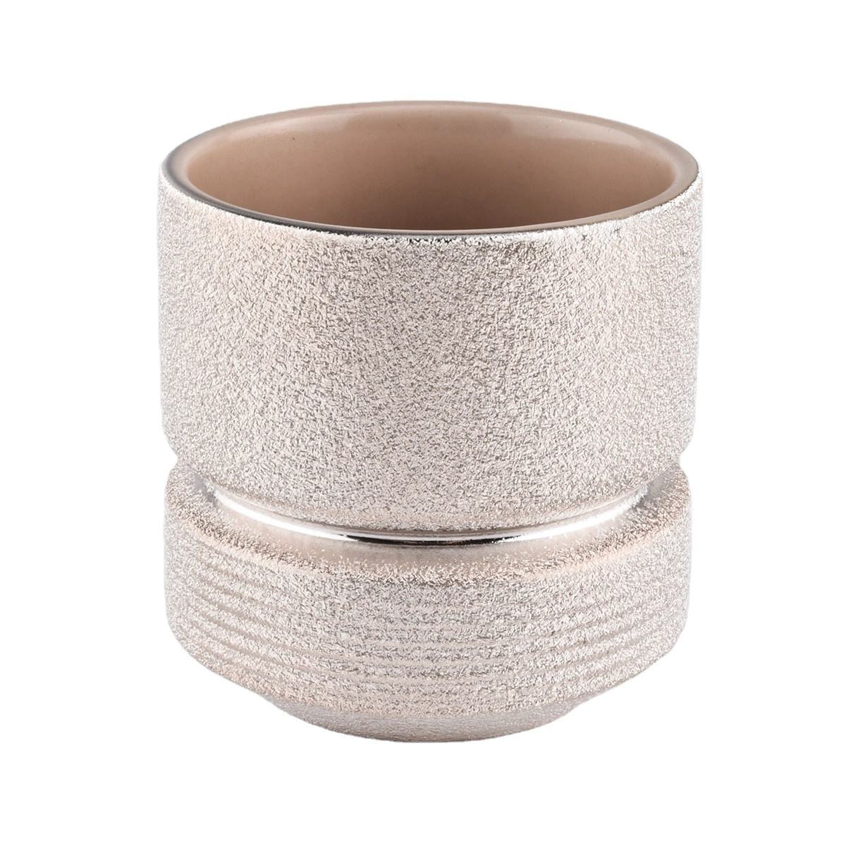 China Sunny glassware Wholesales custom pink luxury glass candle jars manufacturer