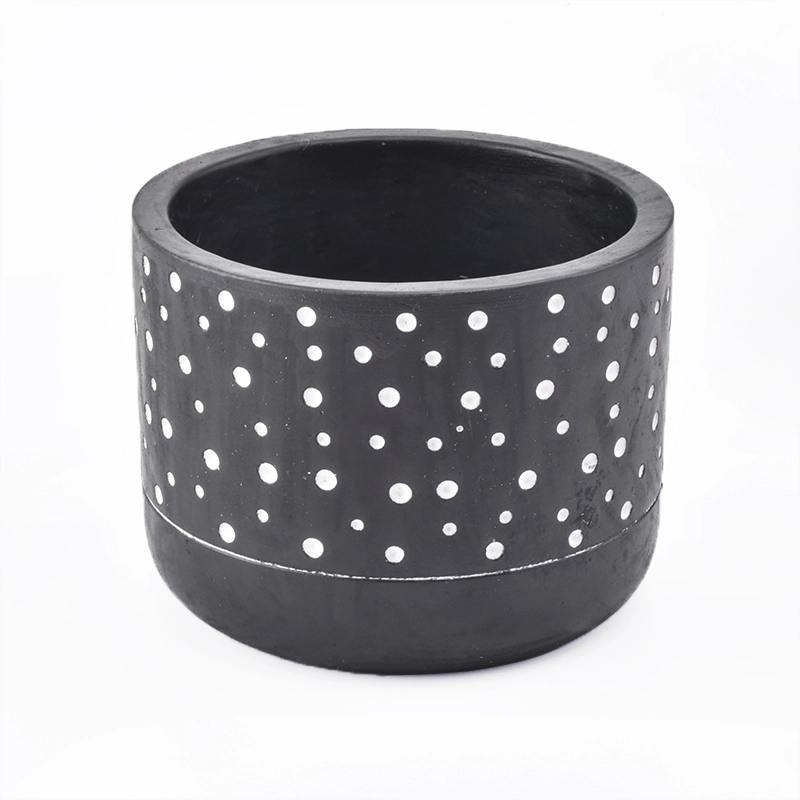 decorative luxury candle jars concrete