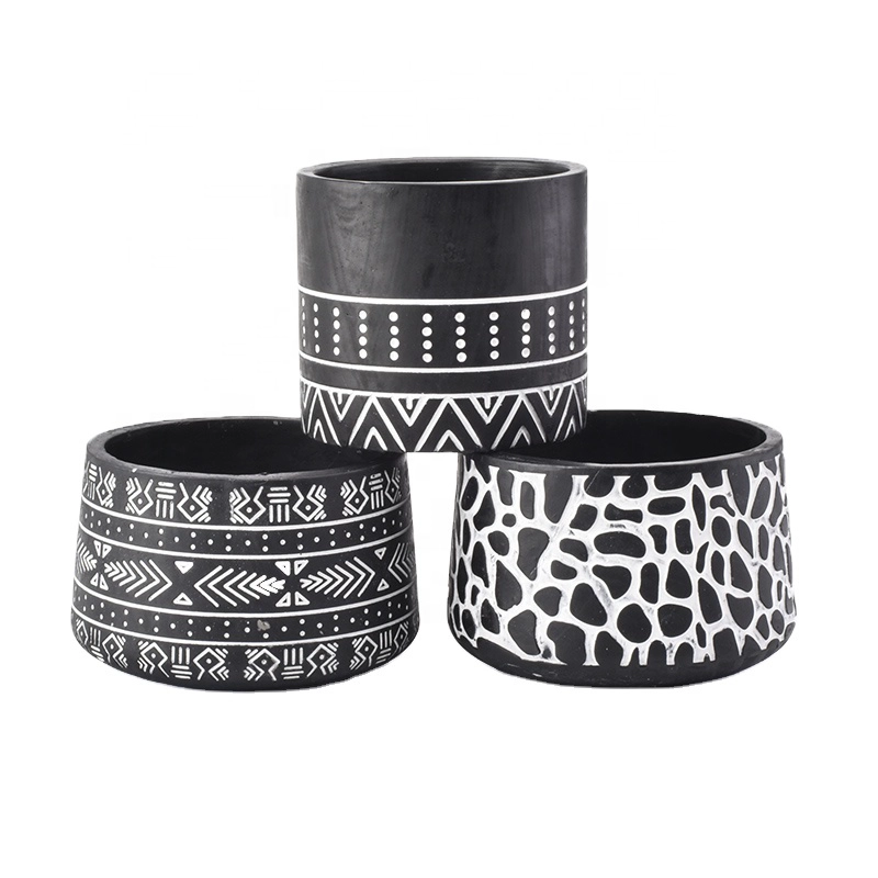 home decor luxury cement candle holder