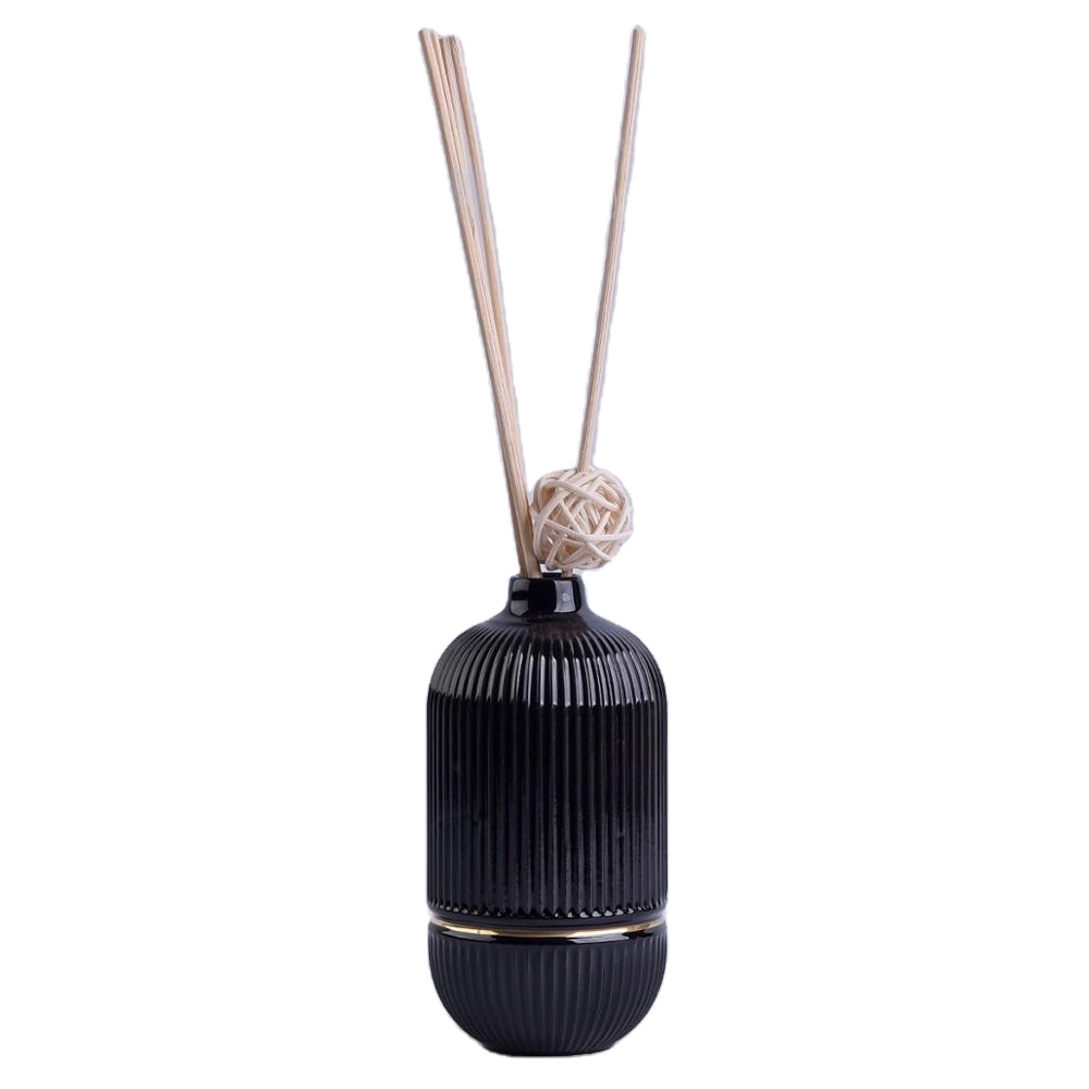 China Sunny 275ml 177g  black or white classic ceramic diffuser bottle manufacturer