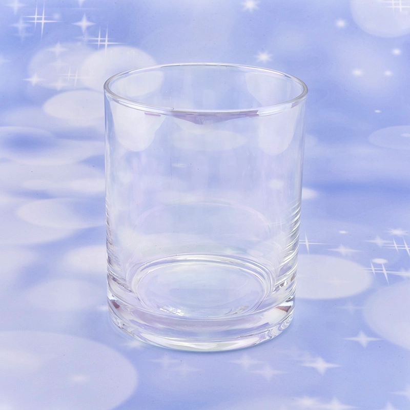 10 oz Crystal decorative empty glass candle jars