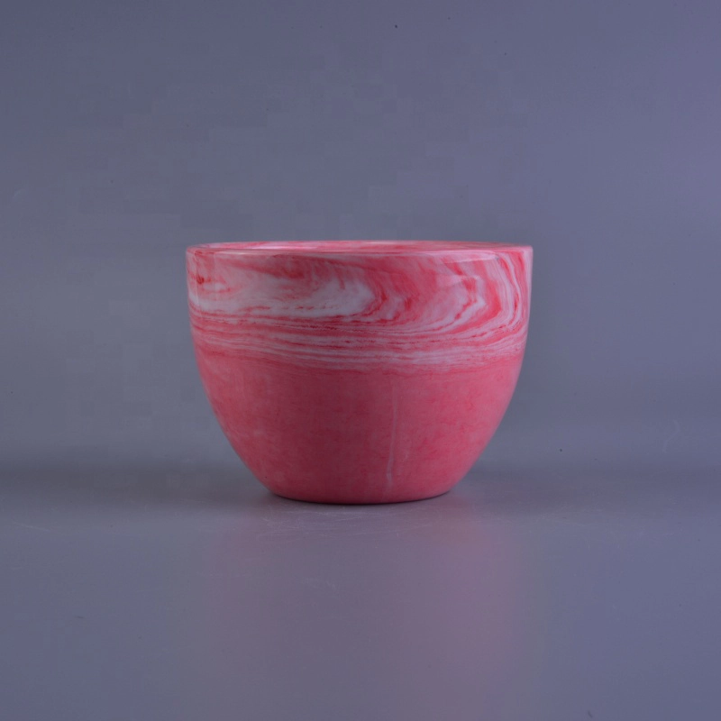 Elegant colored ceramic candle jars wholesale