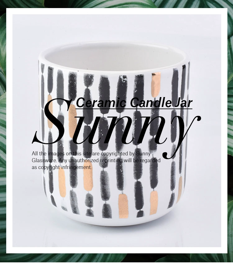 luxury candle jar ceramic