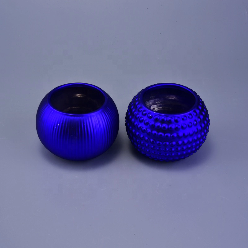12oz Luxury plating votive decorative ceramic jar candle