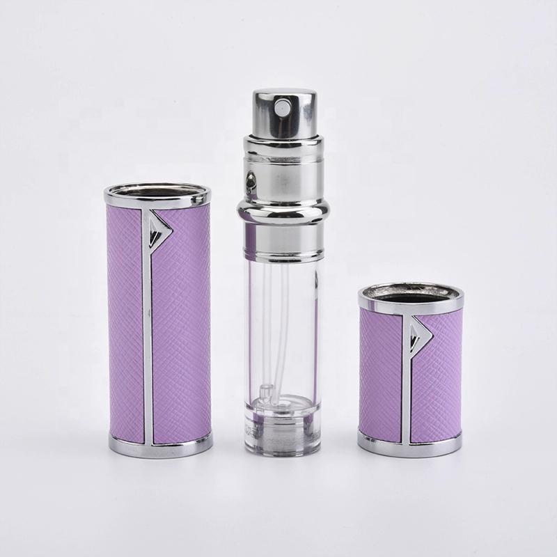 perfume spray bottle pump spray ztomier PU leather surface perfume bottle