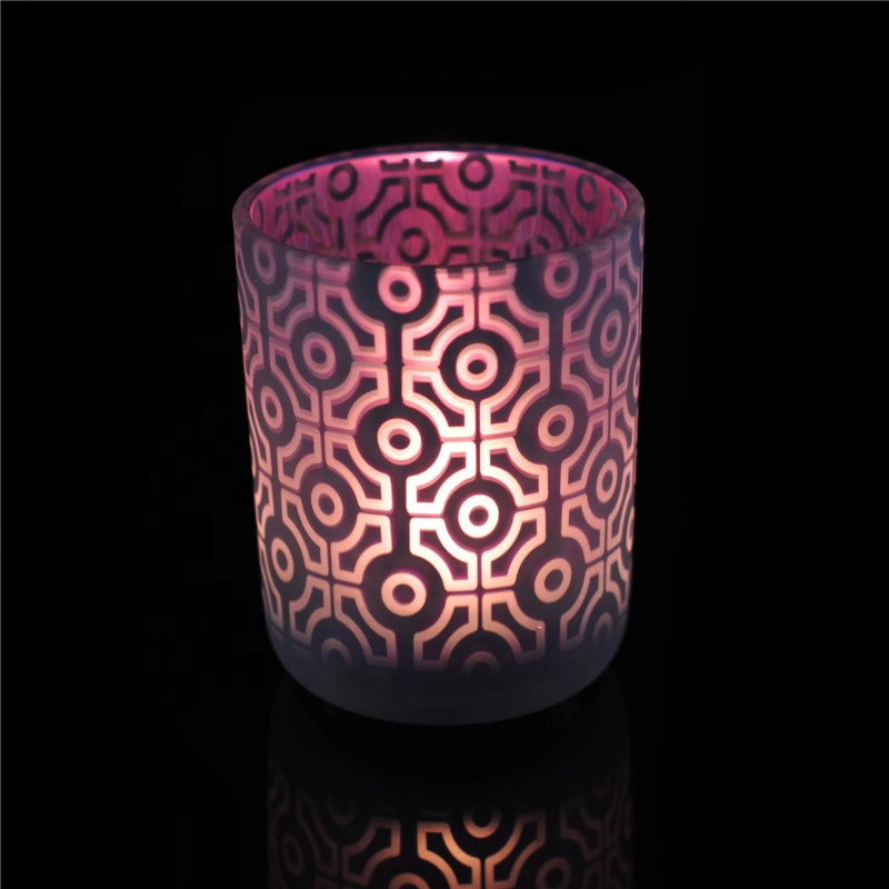 luxury round bottom glass candle jar