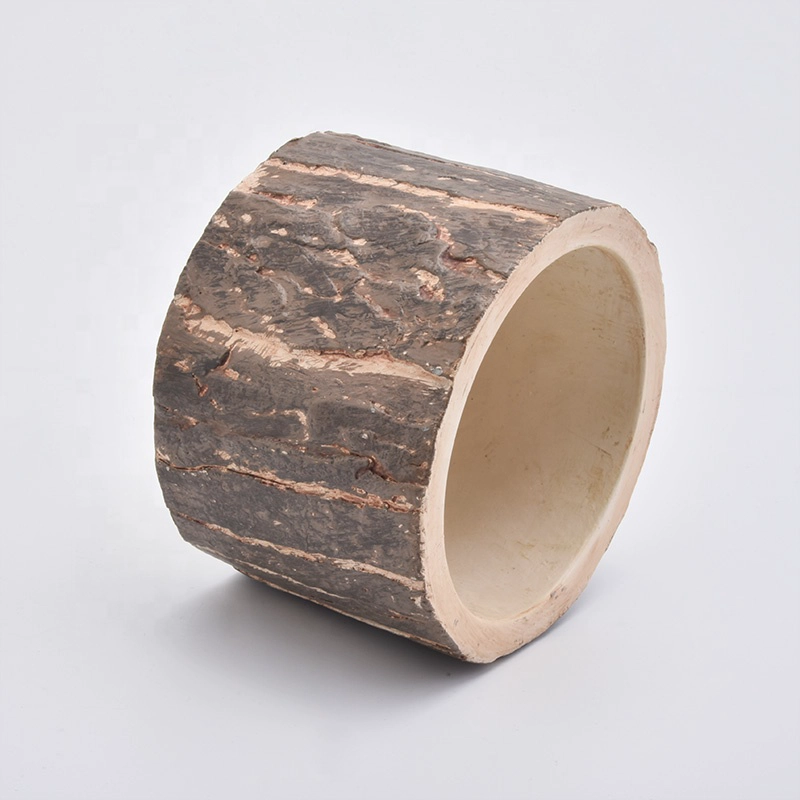 8oz Champagne intaglio concrete candle holder for home decor