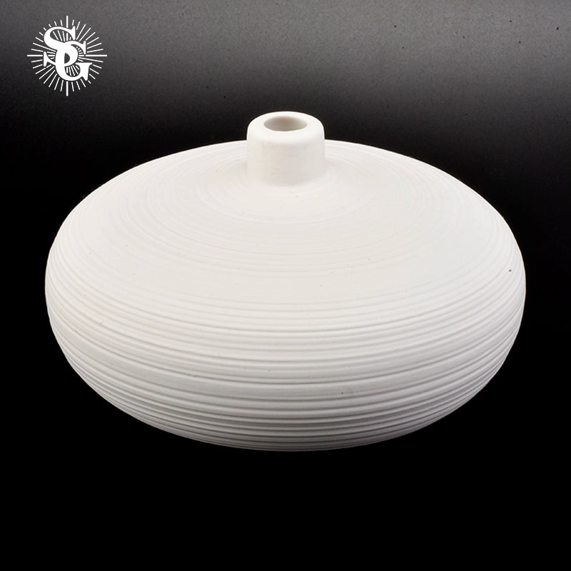 Sunny white OEM standard perfect design empty ceramic diffuser bottle