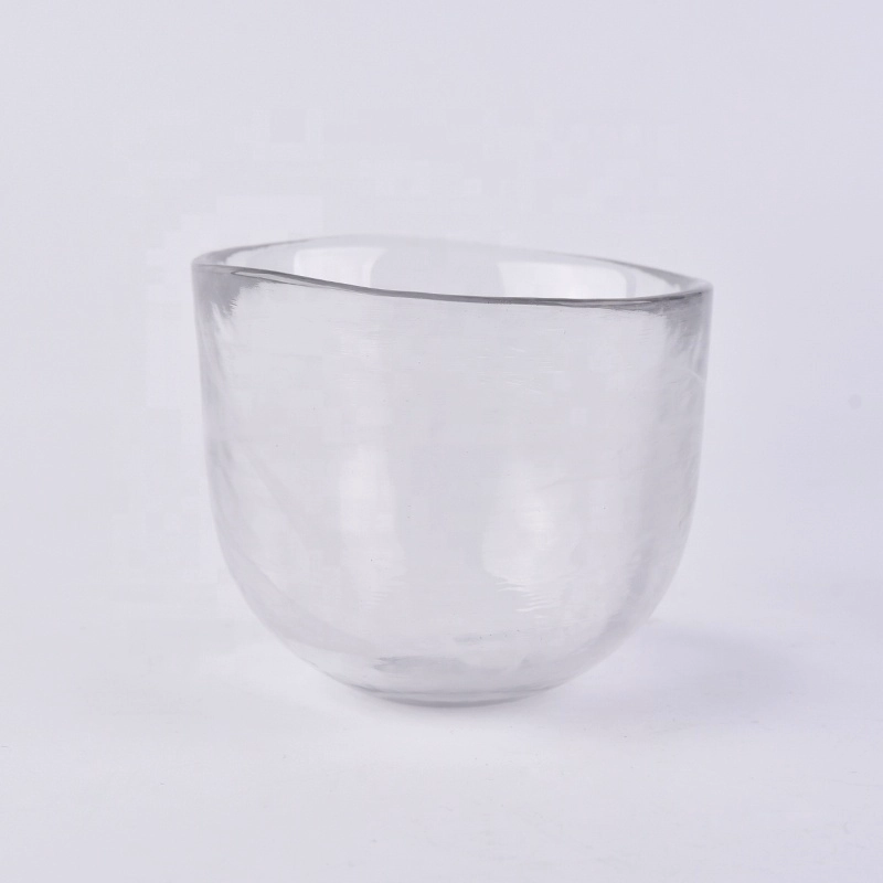 Empty Tealight glass candle holders for home decor