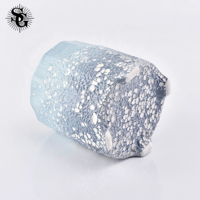 Sunny 423ml 260g blue appearance ceramic candle jars with great quality