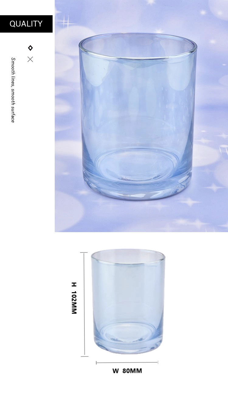 crystal glass jar candle