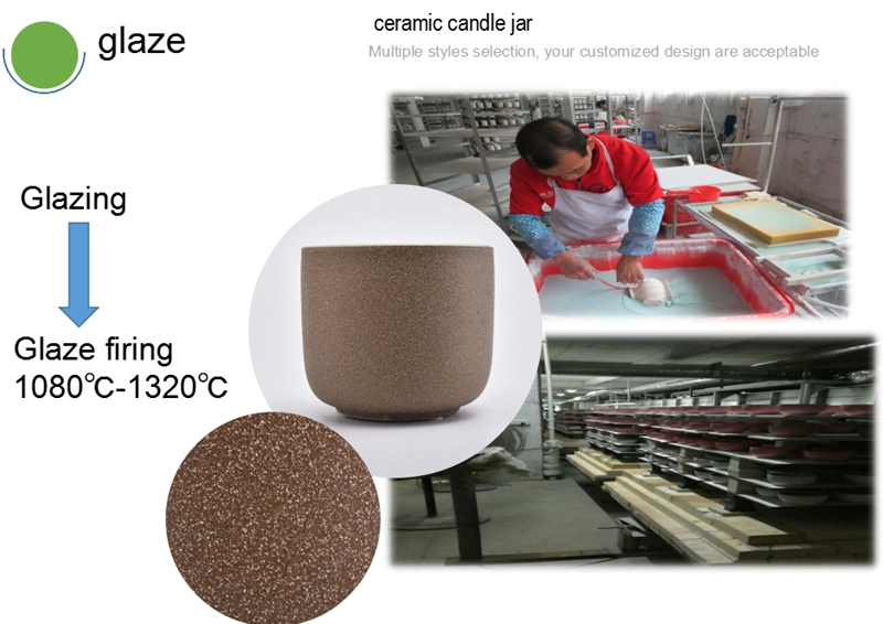 ceramic candlle container