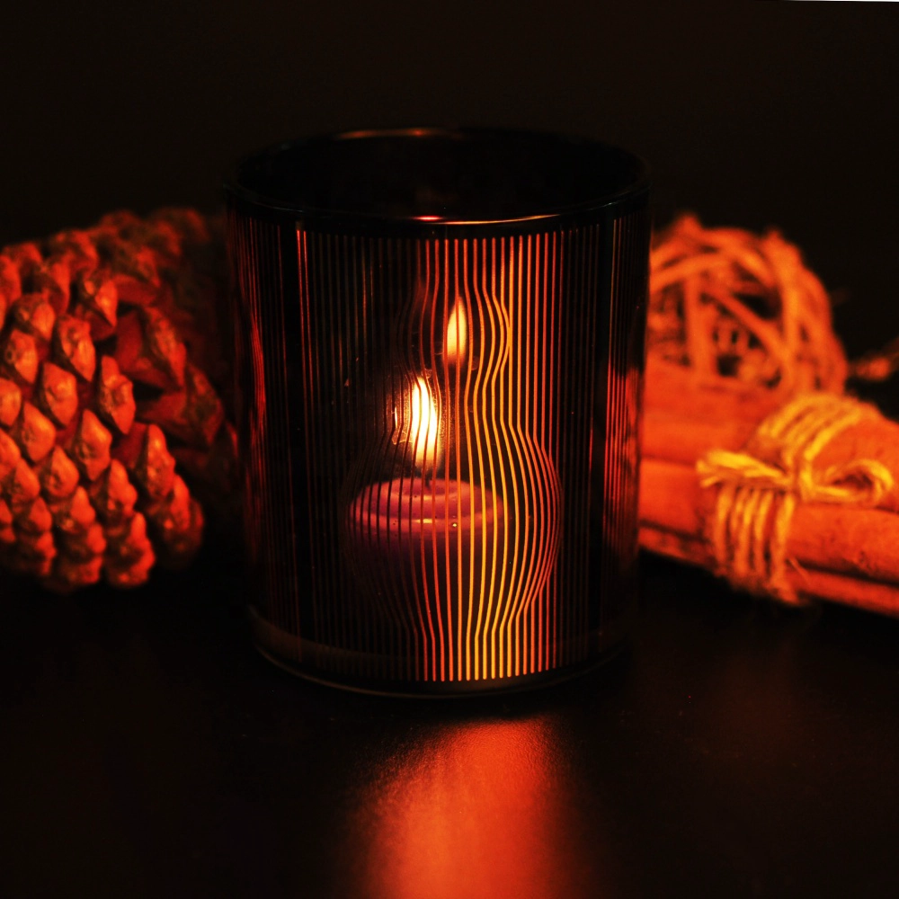 8oz 10oz Christmas empty luxury tealight glass candle holder