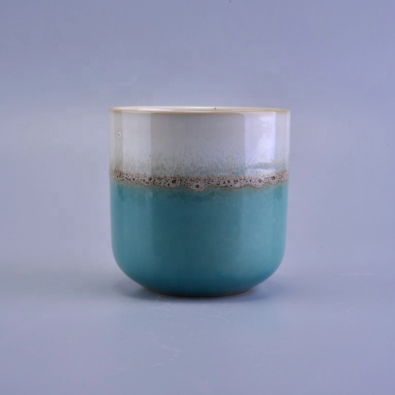 Customized tea light ceramic jar candle wholesales