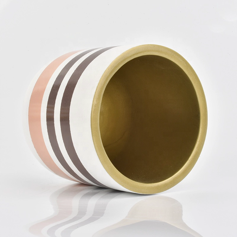 home decor cylinder concrete candle holder