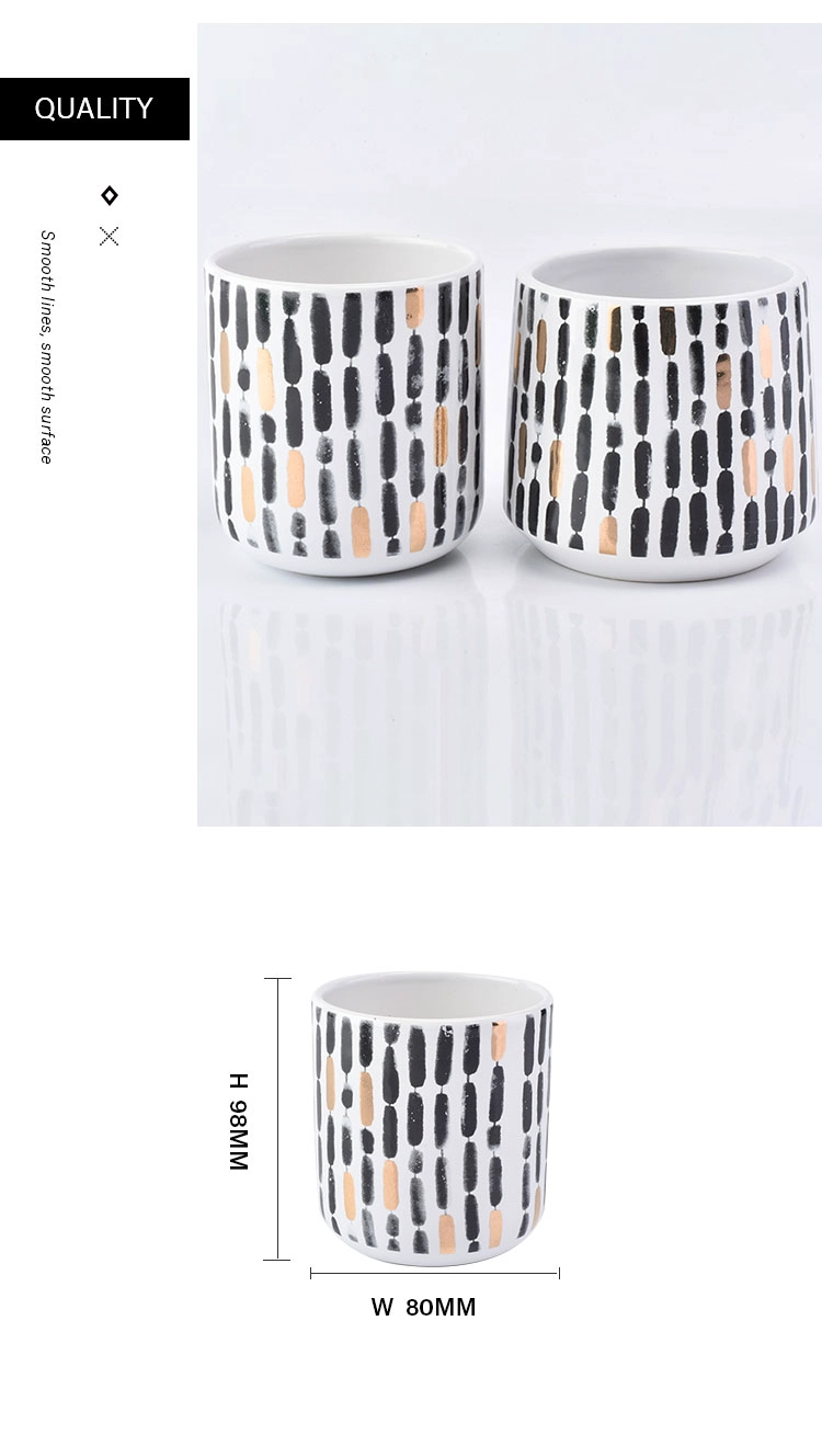 empty ceramic candle jar