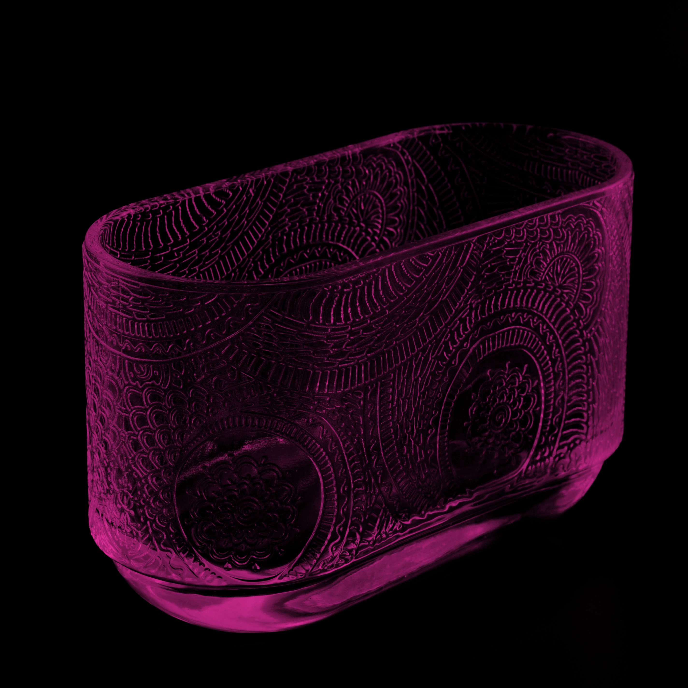 10oz New design custom oval glass candle jar with lid