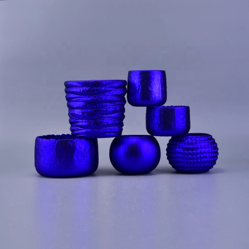 12oz Luxury plating votive decorative ceramic jar candle
