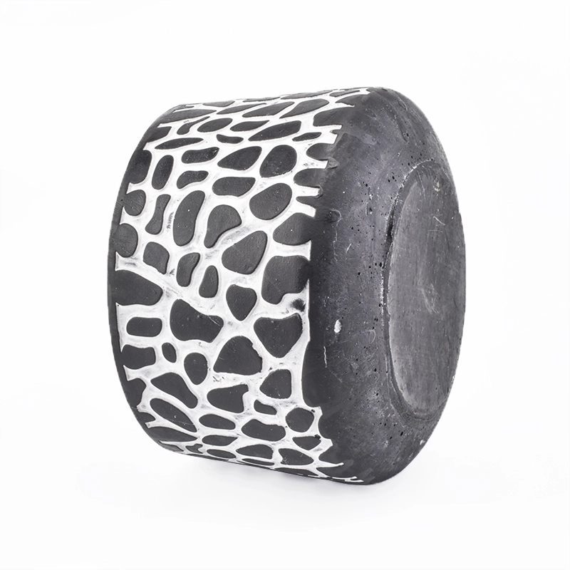 large cement candle holder
