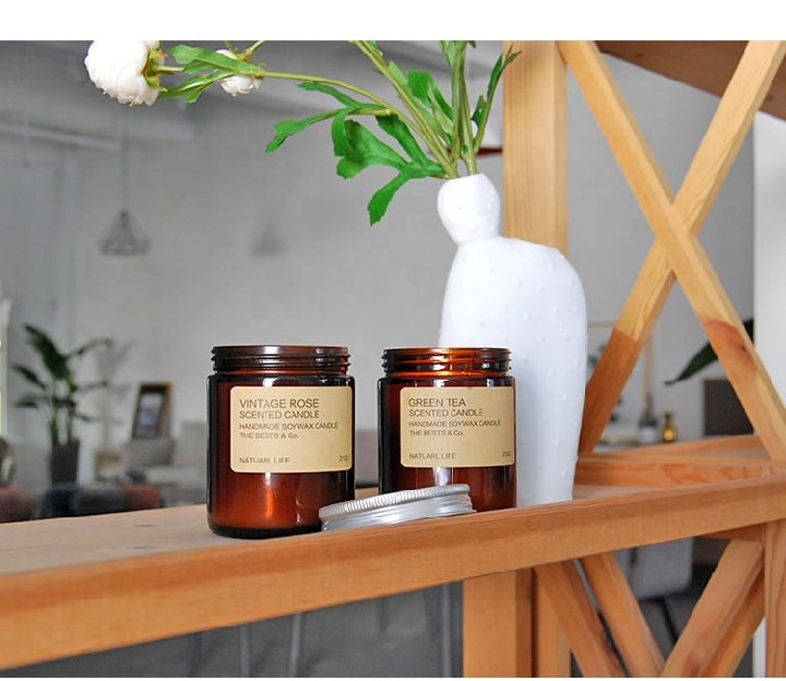 Scented candle container homemade scented candle tawny candle jar