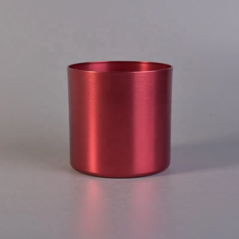 rose gold color metal candle holder for home decoration
