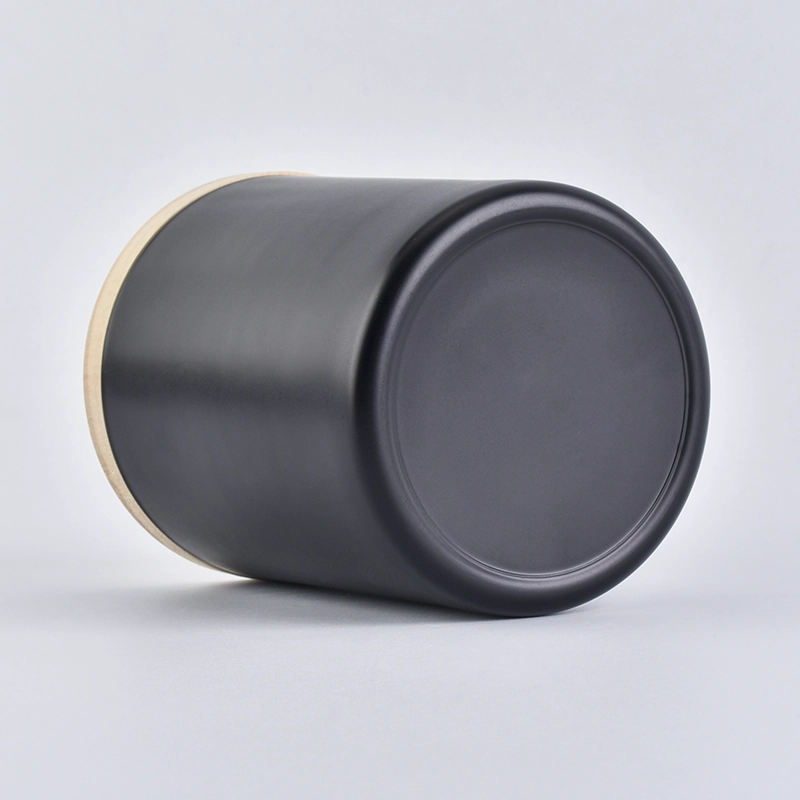 matte black glass candle jars