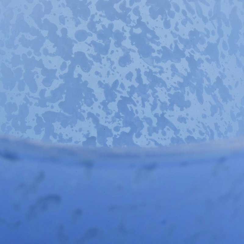 blue color dots glass jar candle vessel from Sunny Glassware