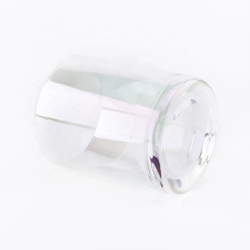 10 oz Crystal decorative empty glass candle jars