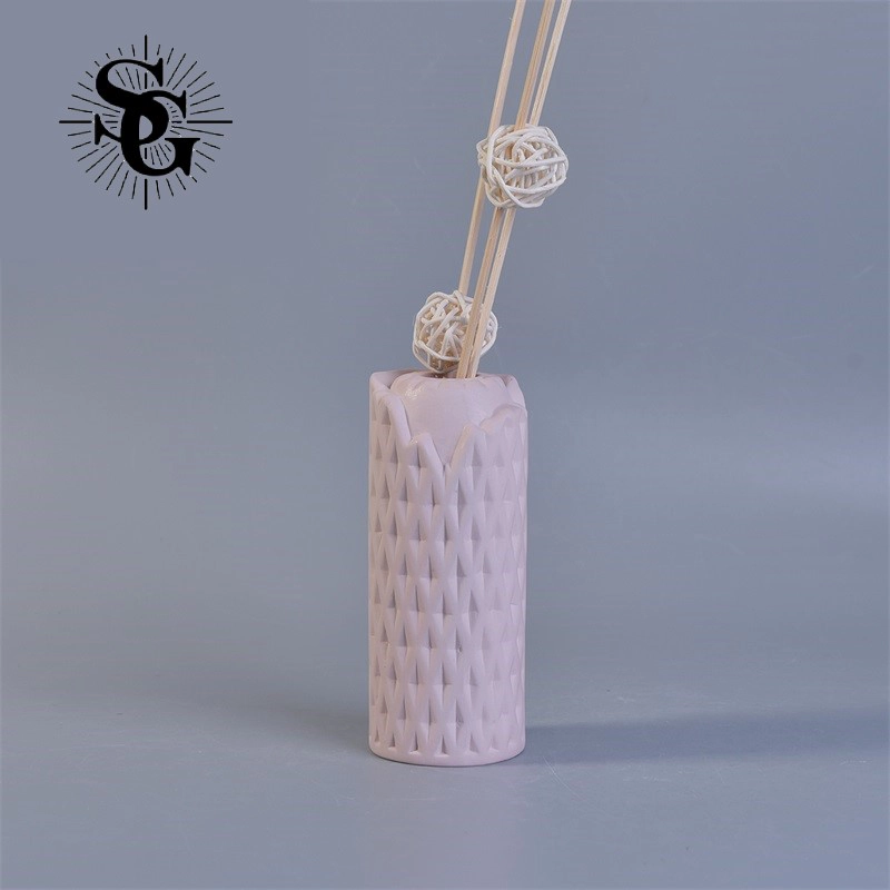 Luxury pink ceramic empty reed diffuser bottles