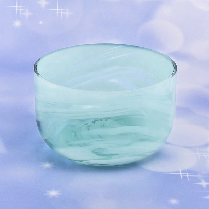 Wholesales luxury green glass candle jar