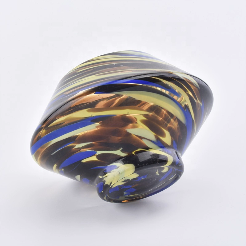 10oz 16oz Luxury custom iridescent glass jar candle container