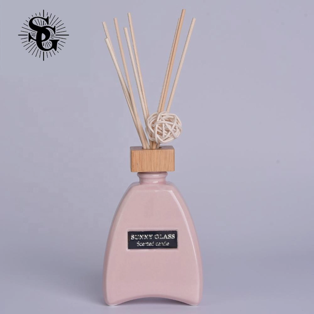 Sunny 206ml 200g white pink red colors ceramic diffuser bottle