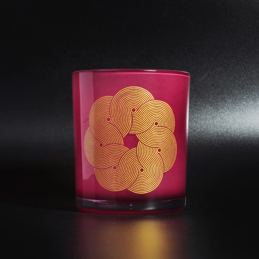 Wholesales unique custom red glass candle holders