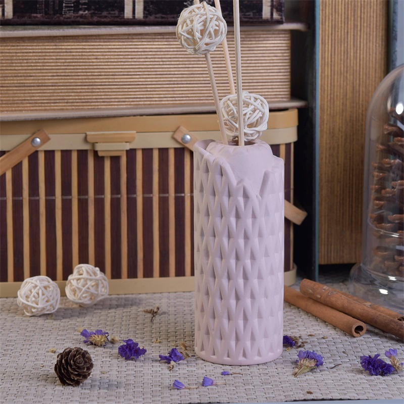 Luxury pink ceramic empty reed diffuser bottles