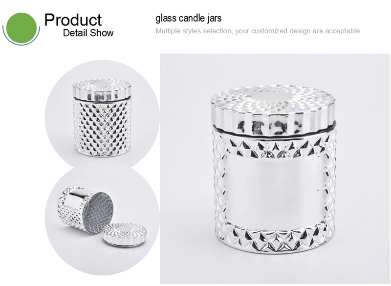 glass candle jar with lid