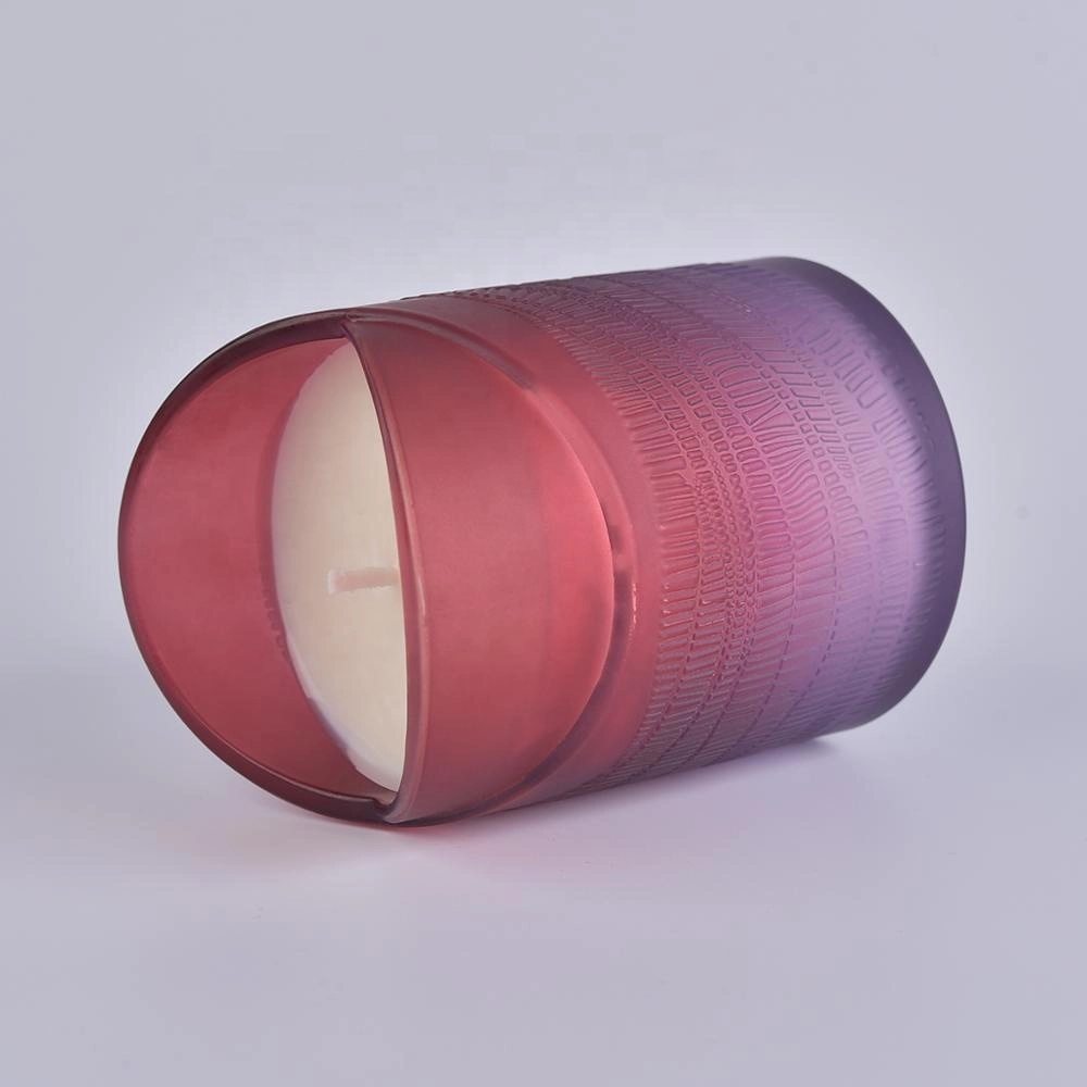 Wholesales customized heart shape candle glass jar