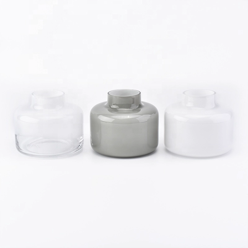 620ml white overlay glass reed diffuser bottles