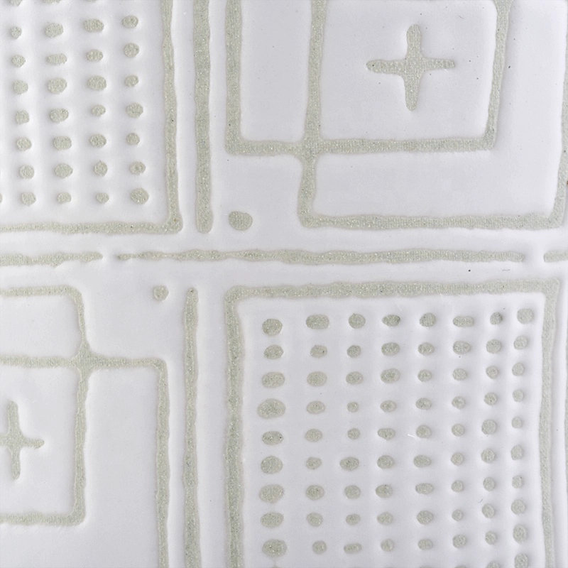 Wholesales matte Ceramic candle jars with lids in bulk