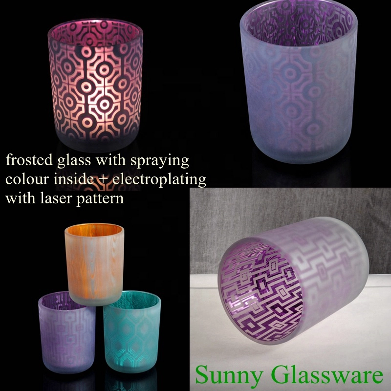 luxury round bottom glass candle jar