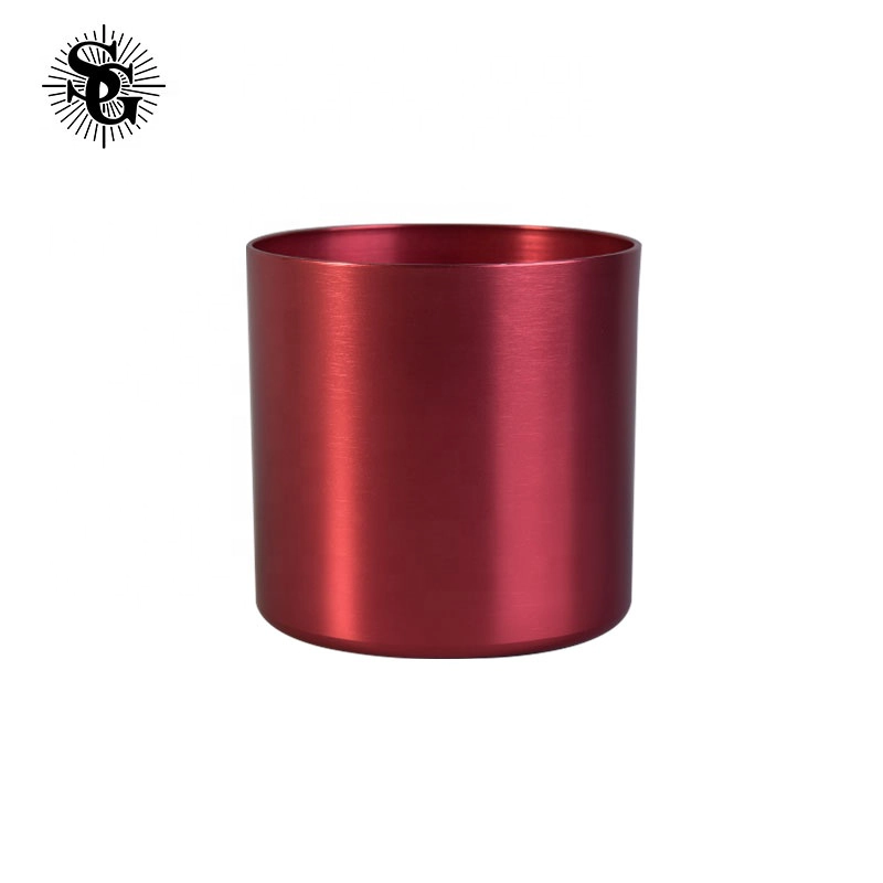 Sunny unique metal candle vessel custom manufacturer