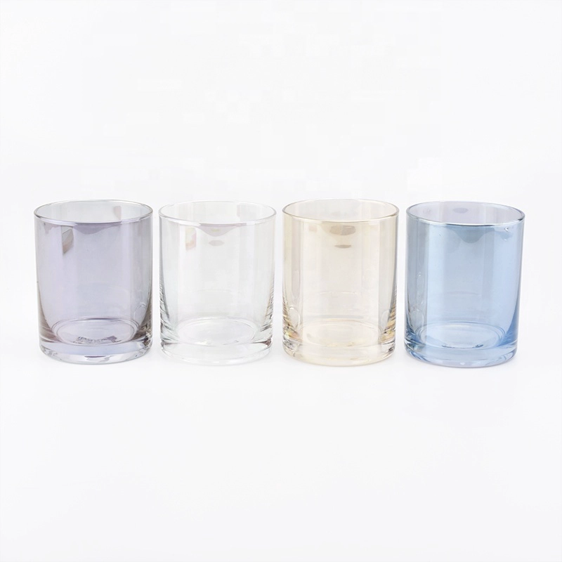10 oz Crystal decorative empty glass candle jars