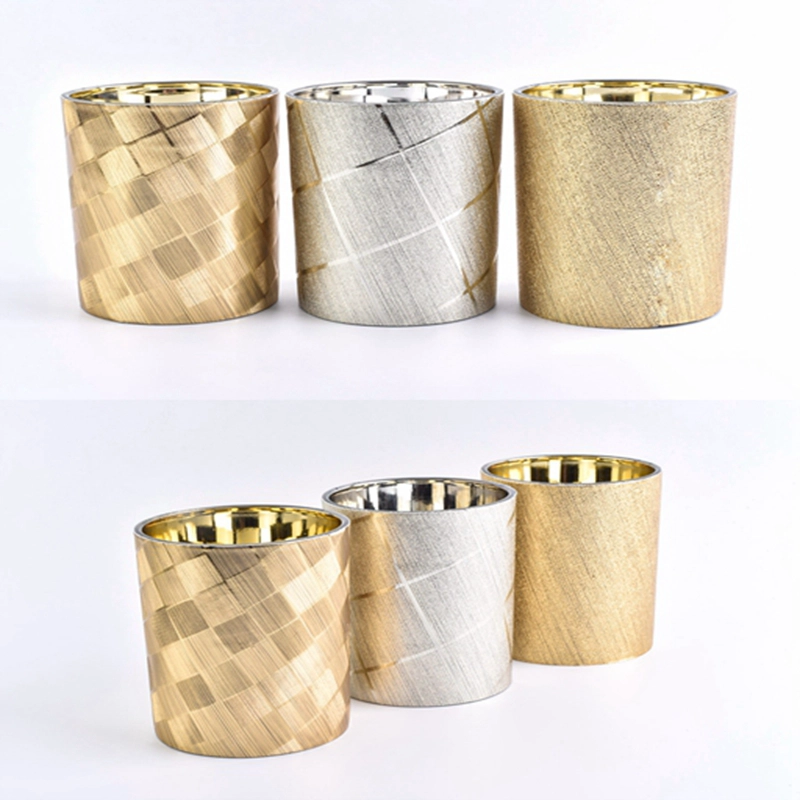 candle holder with leather cover